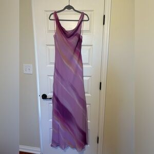 MANGO dress with draped neckline